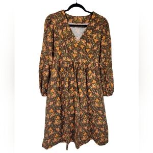 Floral Prairie Dress Cottagecore Cabincore Coastal Cowgirl Prairiecore Size M